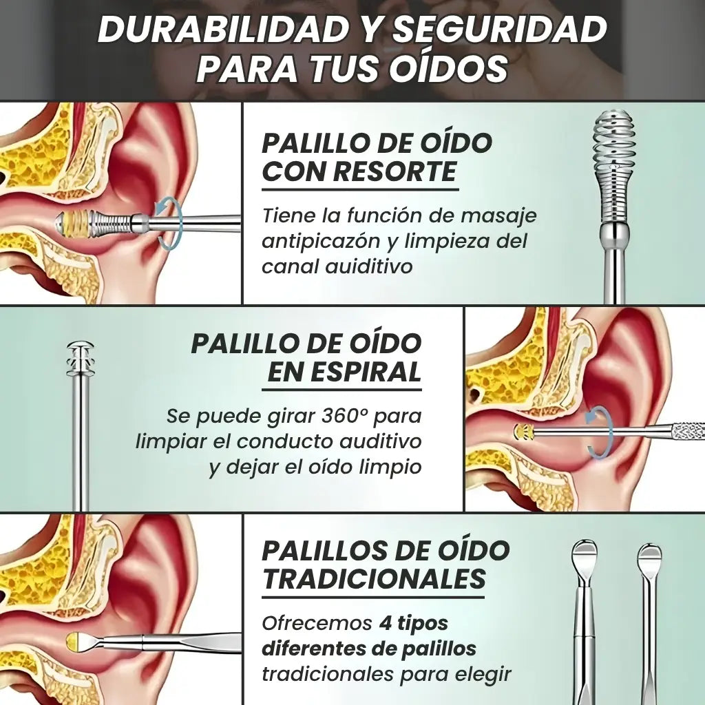 2x1 CleanEar™ ¡Cuida y limpia tus oídos!