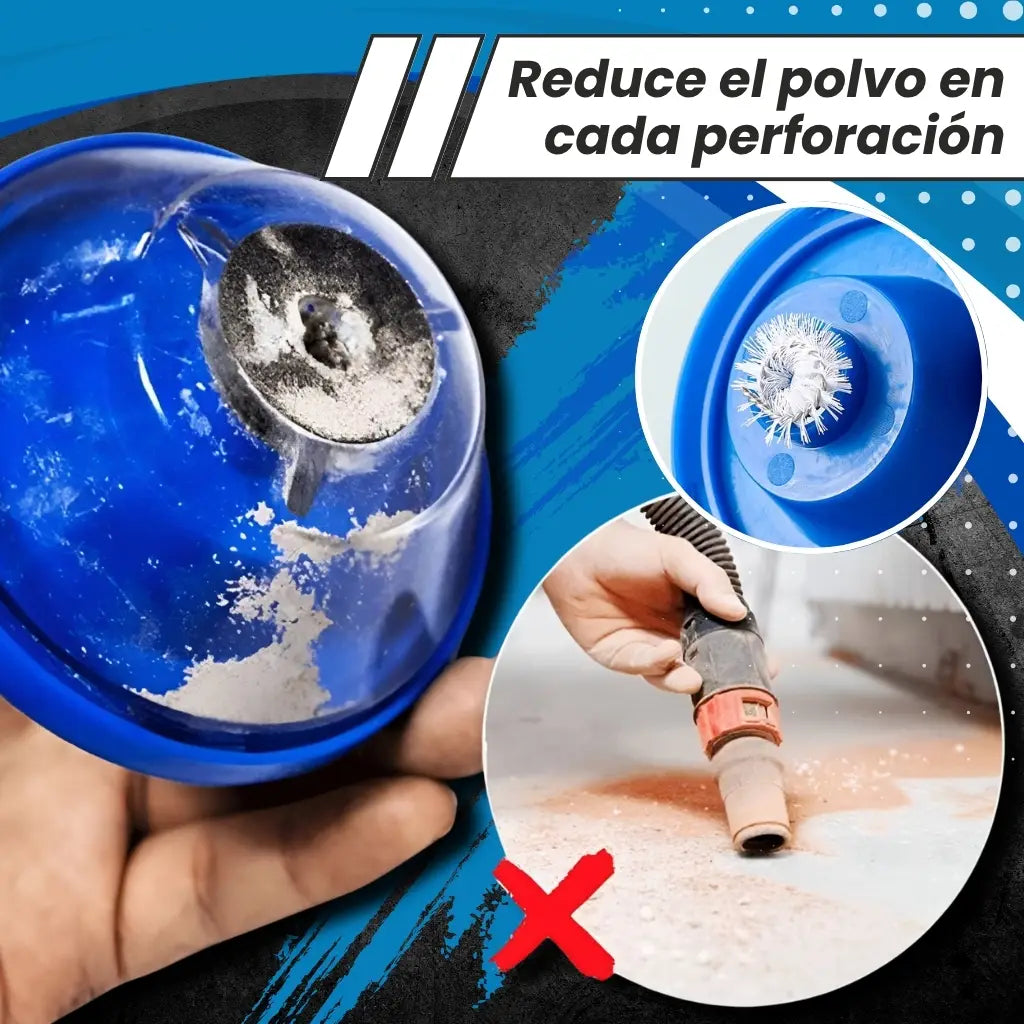 Recolector de polvo ¡Reduce significativamente el polvo al perforar!