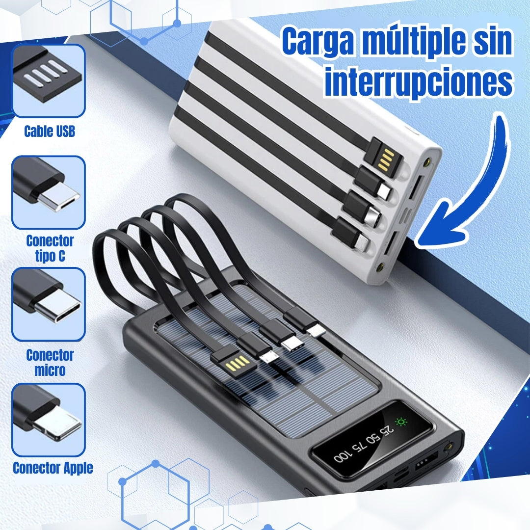 Power Bank Solar ¡Tus equipos con energía siempre!