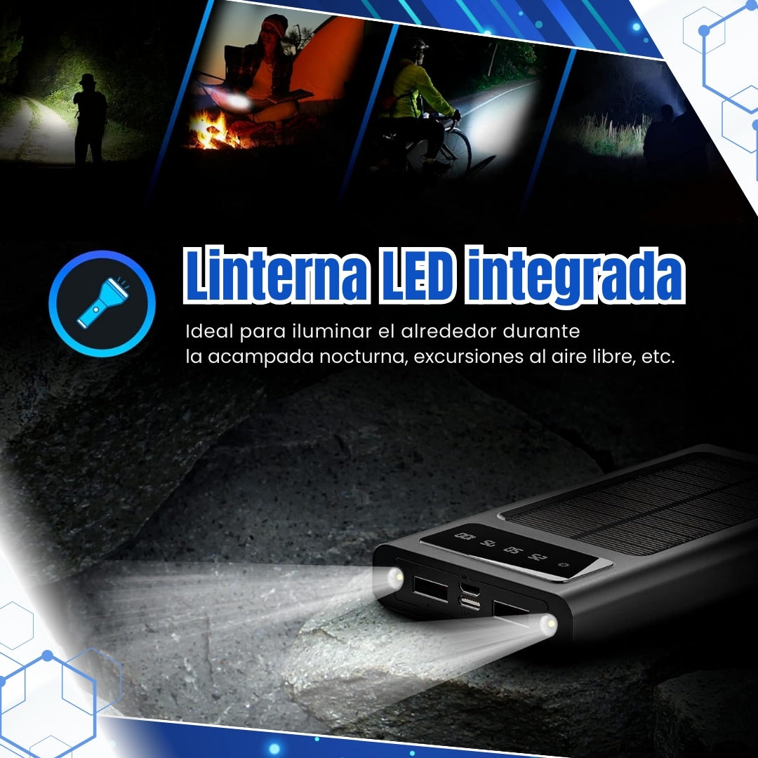 Power Bank Solar ¡Tus equipos con energía siempre!