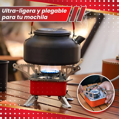 Estufa portátil ¡Lleva el sabor de casa a cualquier lugar!